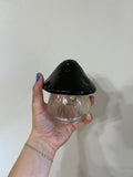 BLACK- Resin Mushroom jar