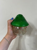 GREEN- Resin Mushroom Jar